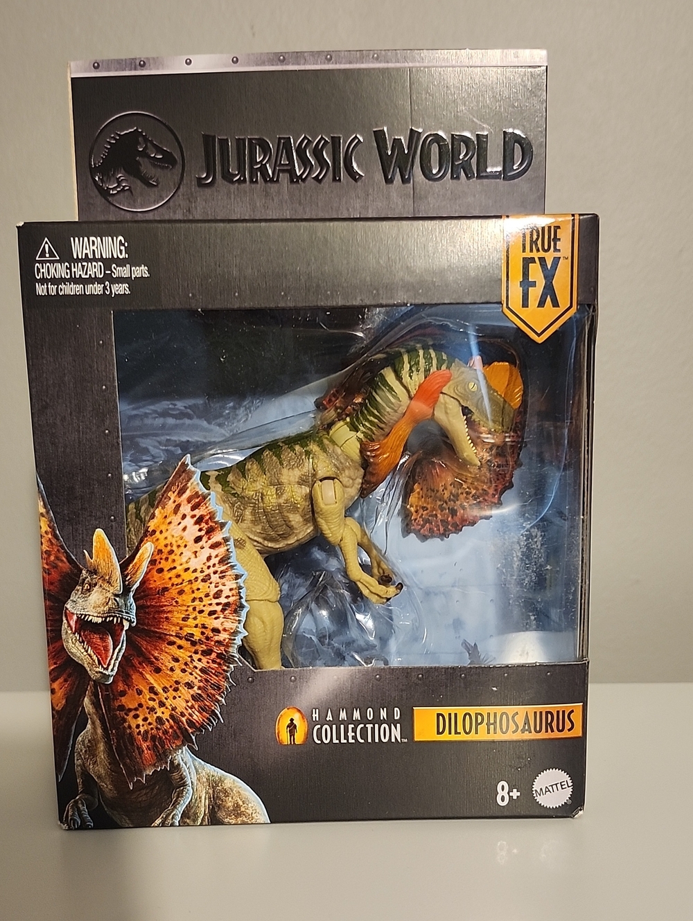 Mattel Jurassic World Dilophosaurus Action Figure - Green & Orange